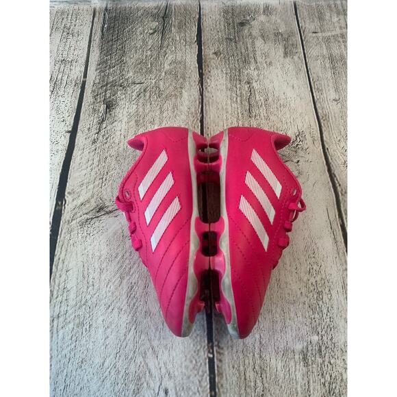 ADIDAS Girl’s Pink/White Soccer Cleats / Size: 11K - Picture 5 of 9